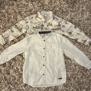 Boys long sleeve collar shirt bundle 4/5